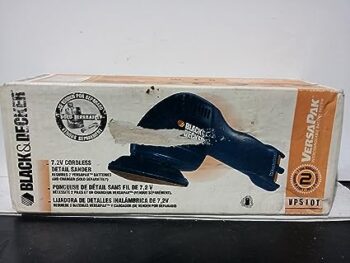 Black & Decker 7.2V Cordless Detail Sander, Requires 2 Versapak Batteries & Charger (Sold Separately) #VP510T