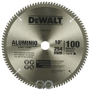 DEWALT DW03220 10″ 100T Circular Saw Blade for cutting Aluminium
