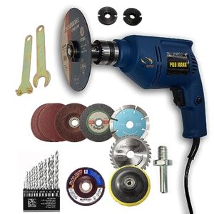 KROST 10mm+13pcs hss+grinder accessory 10 mm Reverse Forward Drill/Grinder Machine