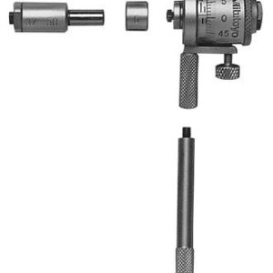 Mitutoyo 141-101 Vernier Inside Micrometer, Interchangeable Rod Type, 25-50mm Range, 0.01mm Graduation, -0.00700mm Accuracy, With 2 Rods