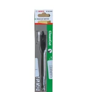 Bosch Professional Wood Spade Bits Clean Cut Range With Diameter 14Mm & Total Length 155Mm, Pack Of 1