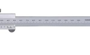 Mitutoyo 530-122 Vernier Caliper, Stainless Steel, 0-150mm Range, -0.03mm Accuracy, 0.02mm Resolution