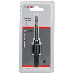 Bosch Professional Holesaw Hex Adaptor with Pilot Drill Bit, from 14 Mm to 30 Mm Diameter