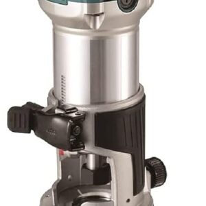 Makita RT0702C Wood Trimmer (Router) 6 mm (1/4″), 8 mm (3/8”) 710 W Variable Speed Trimmer with Anti-Restart Function