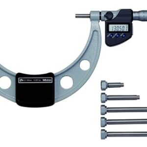 Mitutoyo 340-251-30 OMC-150MX Interchangeable Anvil Micrometer, IP65, 0 mm-150 mm, 0.001 mm