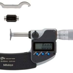 Mitutoyo 323-251-30 GMA-50MX Disc Micrometer, IP65, 25 mm-50 mm, 0.001 mm