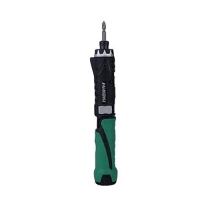 HIKOKI DB3DL2SLZ – Cordless Driver Drill with Spindle Lock Mechanism, 3.6Volts, with 6.35mm Hex Bit Shank, 600 RPM & 2.9 Nm Tightening Torque, 0.45 kg, 2 Batteries, Charger, Driver Bit & Carry Case