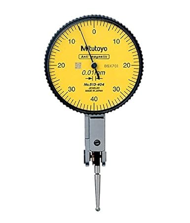HM Mitutoyo Dial Aluminum Test Indicator 513-404 (Steel Black & Yellow)