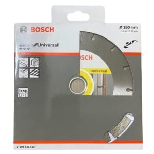 Bosch Professional Diamond Cutting Blade, 7″ / 180Mm Diameter & 22.23Mm Bore, Segment Height 12mm, Pack of 1