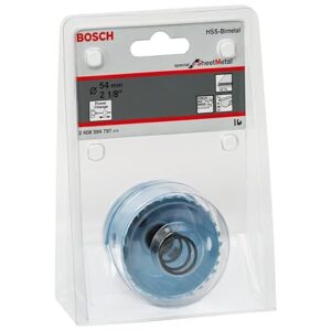 Bosch Professional Sheet Metal Holesaw (Bim Holesaws With 8% Cobalt Alloy) 54 Mm, 2 1/8″, Pack Of 1