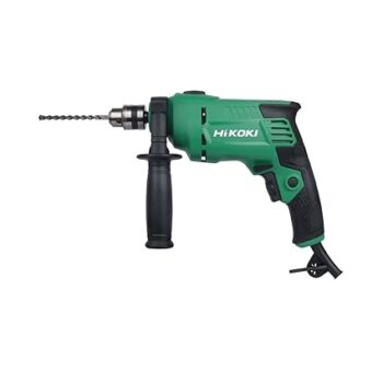 HIKOKI Tool Kit(DV10VST(KIT) SAZ9), 10mm Corded Impact Drill, 550W, 1.7 Kg, 0-3000 RPM, 0-48000BPM, 10mm Drill Chuck, Robust Design, With 28 Pieces Accessories Included