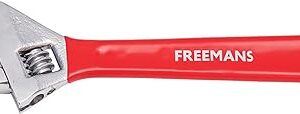 FREEMANS Chrome Plated 12-Inch Adjustable Wrench with Sleeve