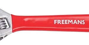 FREEMANS Chrome Plated 10-Inch Adjustable Wrench with Sleeve