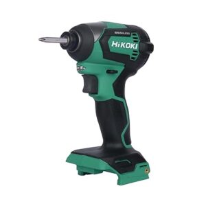 HIKOKI WH18DEF4Z Cordless Impact Driver, 18V, 175 Nm, 6.35mm Hex Bit Shank, 0-3100 RPM, High Responsive Trigger Switch, 1.5 Kg, Bare Tool
