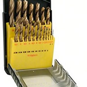 Bosch 19-Piece HSS-Tin Metal Drill Bit Set (Gold)