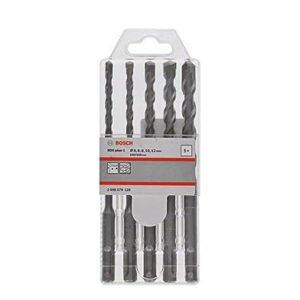 Bosch Professional Sds Plus -1 Drill Bit Set, With 6X100X160, 6X100X160, 8X100X160, 10X100X160, 12X100X160, Pack of 5