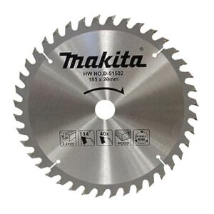 MAKITA TCT SAW BLADE 7″ D-51502 185X20X40T
