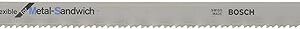 Bosch Professional Jigsaw Blades T 718 Bf, Flexible For Metal Sandwich, With Blade Length 180Mm, Pack Of 3