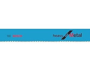 Bosch Professional Sabre/Reciprocating Saw Blades, Heavy For Metal, S 1025 Vf, Blade Length 200mm, Suitable For Heavy Metal, Pack Of 5