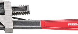 FREEMANS 12-Inch Stillson Type Pipe Wrench with Induction Hardened Teeth and Dip Painted Handle