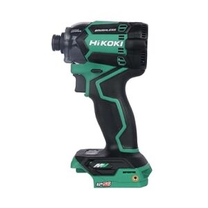 HIKOKI WH36DCF4Z Cordless Impact Driver, 36V, MultiVolt Tool, 215 Nm, 6.35mm Hex Bit Shank, 5 Mode Operations, Compact & Light Weight, 1.6 Kg, Bare Tool