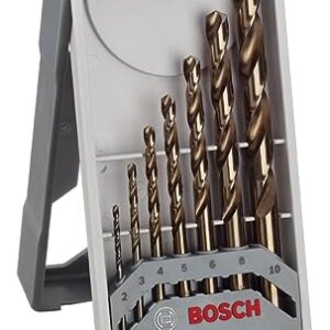 Bosch Professional HSS-Cobalt metal drill bit set 7 pcs 2, 3, 4, 5, 6, 8, 10, Pack of 7