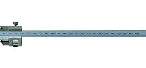 Mitutoyo 527-103 Vernier Depth Gauge, Caliper Type, 0-300mm Range, 0.02mm Graduation, -0.04mm Accuracy, With Fine Adjustment Feature