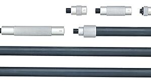 Mitutoyo 139-175 Tubular Vernier Inside Micrometer, Extension Pipe Type, 100-1300mm Range, 0.01mm Graduation, -0.035mm Accuracy, 6 pcs Extension Pipes
