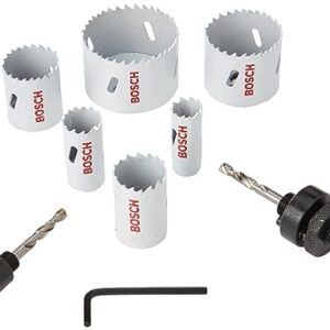 Bosch Professional 9Pc Electrician Holesaw Set With Bim Holesaws,64mm