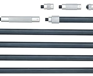Mitutoyo 139-176 Tubular Vernier Inside Micrometer, Extension Pipe Type, 100-1700mm Range, 0.01mm Graduation, -0.044mm Accuracy, 7 pcs Extension Pipes