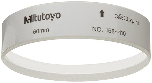 Mitutoyo 158-119 Optical Flat, 15mm Thickness, 0.2 micrometer Flatness, 60mm Diameter