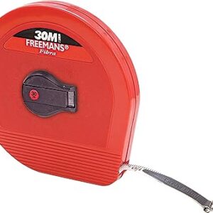 FREEMANS Fibra 30m:13mm Fibreglass Measuring Tape
