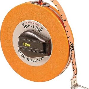 FREEMANS MT15 Metal Wire Top Line 15m Measuring Tape