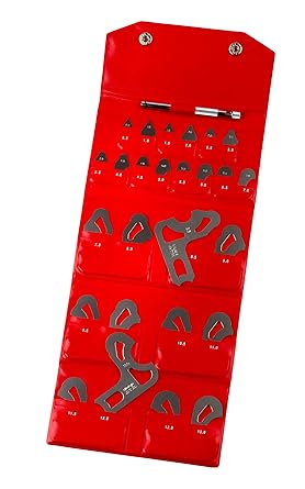 Mitutoyo 186-902, Radius Gage Set, 26 Leaves, 0.5mm to 13mm by 0.5mm, 5 Radii per Leaf - Image 4