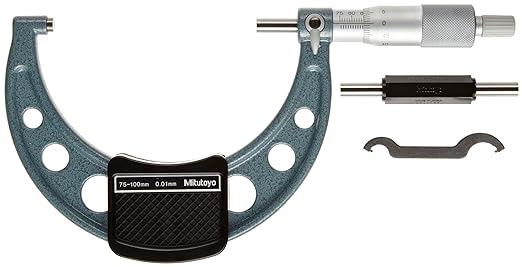 MITUTOYO 103-140-10 OUTSIDE MICROMETERS SERIES-103 METRIC 75-100mm