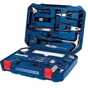 Bosch All-in-One 108 Pieces Hand Tool Kit (Blue, Hard case)
