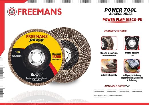 FREEMANS Flap Discs 125-60 Gritt A60 (Set of 20pcs) - Image 3