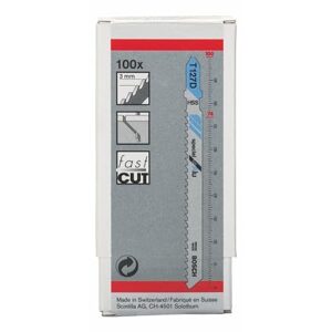 Bosch T 127 D Jigsaw Blade Special for Aluminium – 100 Piece Pack