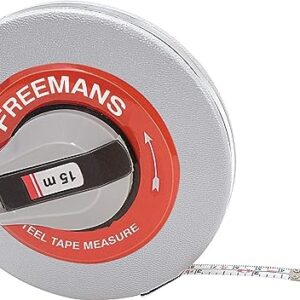 FREEMANS SW15 Steel Leatherette 15 m:13 mm Measuring Tape