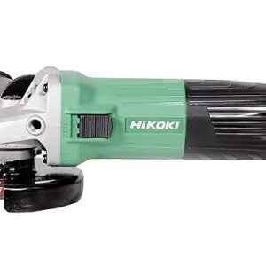 HIKOKI G10SS2S8Z- Corded Angle Grinder with 600 Watts Powerful Motar with 0-V Restart Protection, 12000 rpm, Grip Circumference 197mm, 1.7 Kg, with Side Handle, Wrench Included