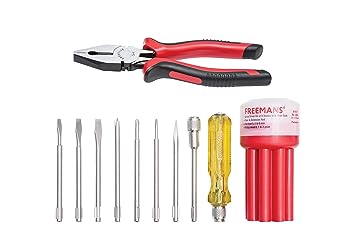 FREEMANS FCP08 Combination Plier 8″/200mm + TK08 Screw Driver kit (8 pcs)