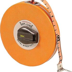 FREEMANS Top Line 50m:16mm Metal Wired Measuring Tape
