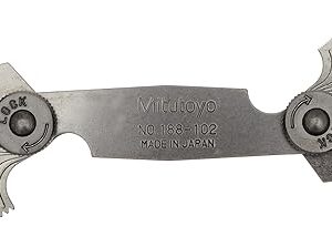 Mitutoyo 188-102, Screw Pitch Gage, 4-60 TPI, 28 Leaves