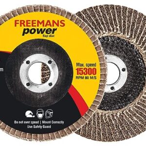 FREEMANS Flap Discs 100-80 gritt A80 (Set of 20pcs)…