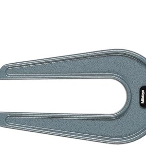 Mitutoyo 118-118 Sheet Metal Micrometer, Ratchet Stop, 0-25mm Range, 0.01mm Graduation, -0.004mm Accuracy, 160mm Throat Depth, Spherical Anvil, Spherical Spindle