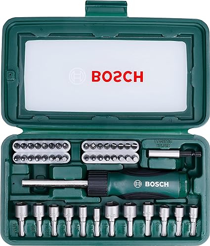 Bosch 46-Piece Screwdriver Bit set, with Screwdriver Bits and 12