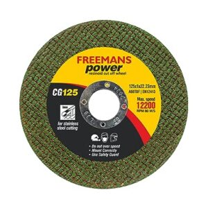 FREEMANS 5-inch Double Net Cut off Wheels Used for Metal and Stainless Steel Cutting Pack of 25 pcs – Green