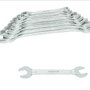 FREEMANS Double Open End Spanners Set of 12 Pcs