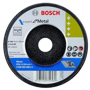 Bosch Professional Grinding- Expert for Metal- 4″ / 100mm, Pack of 25