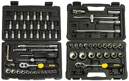 STANLEY STMT72794-8-12 1/4 Drive Metric Socket Set (Pack of 46